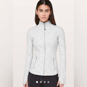 Lululemon Define Jacket Nulux in Grey and White | Women’s Size 14